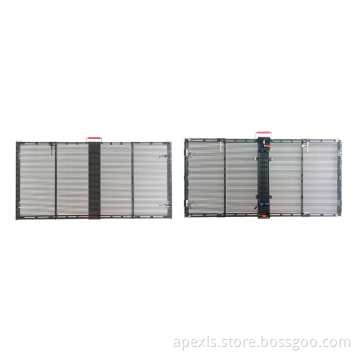 transparent glass effect led screen wall